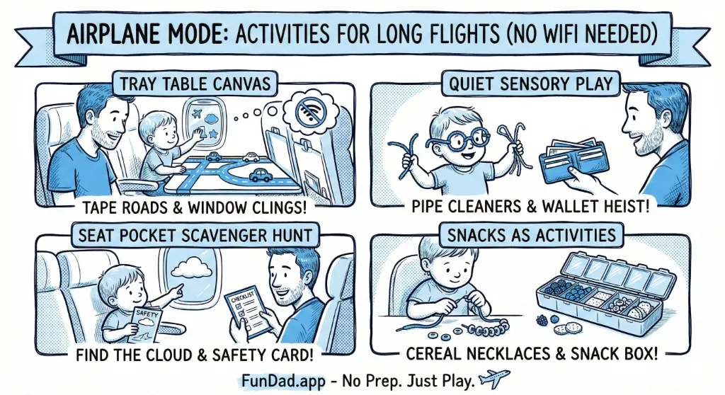 Airplane Mode: Activities for Long Flights (No Wifi Needed) — FunDad activity guide