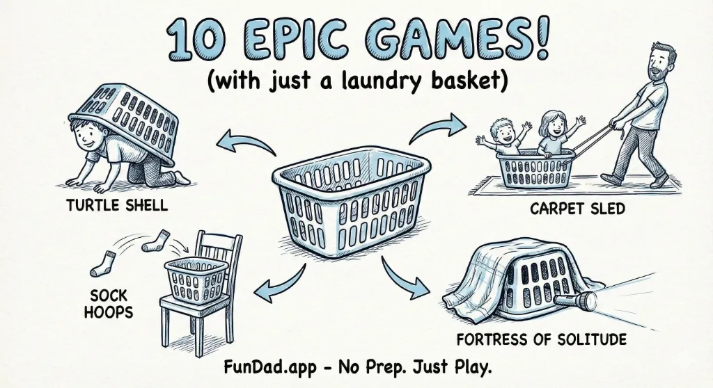 10 Epic Games You Can Play With Just a Laundry Basket — FunDad activity guide