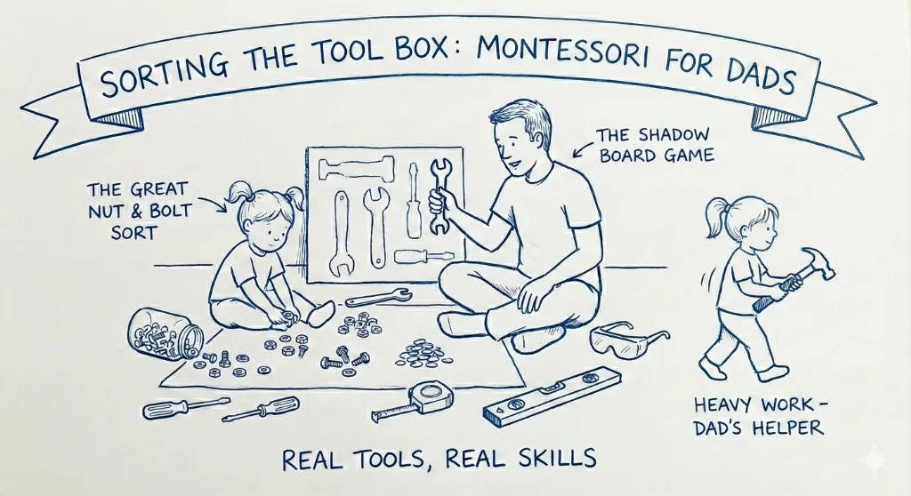 Sorting the Tool Box: Montessori for Dads — FunDad activity guide
